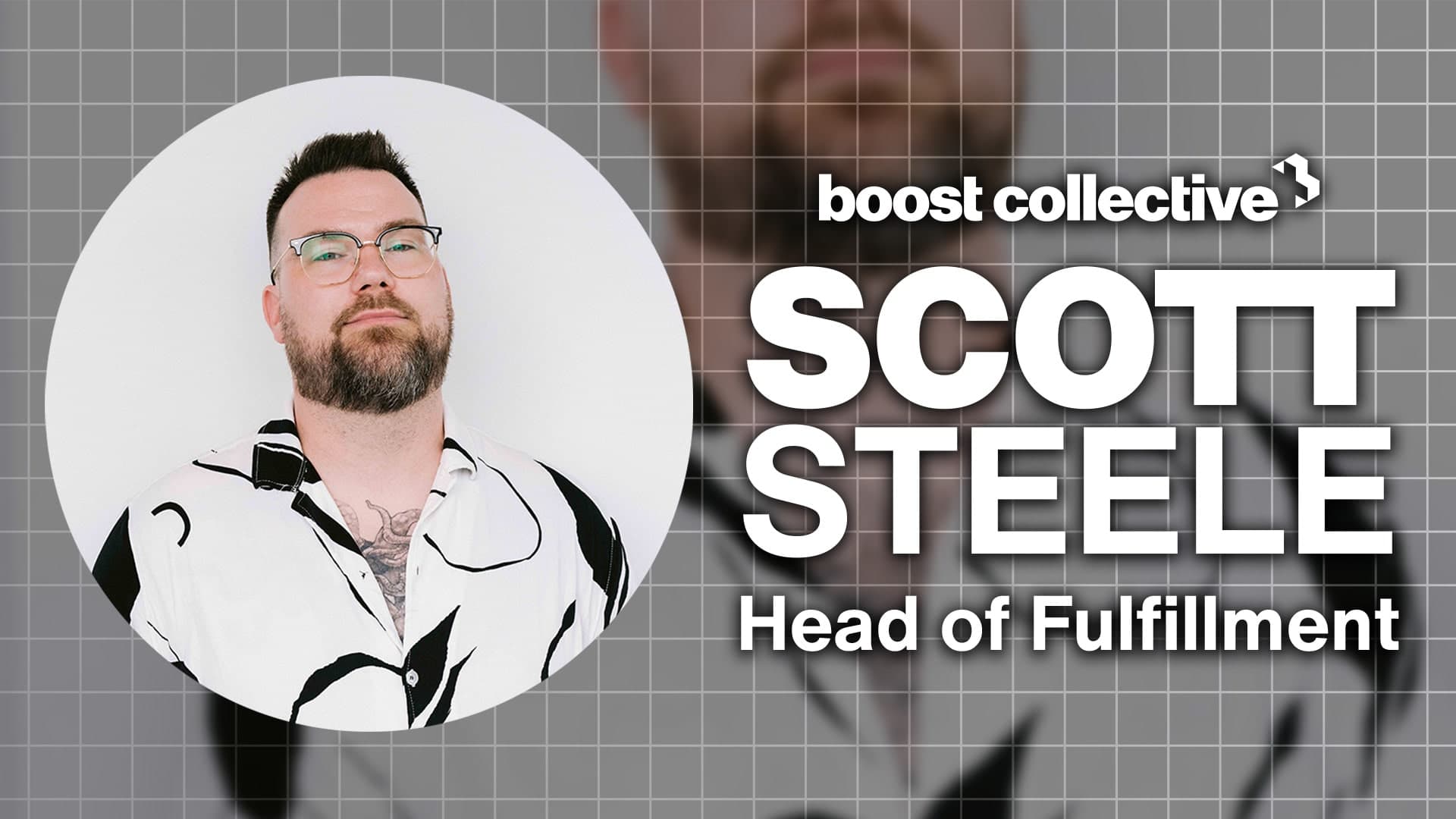 Scott Steele, Boost Collective's new Head of Fulfillment, professional headshot